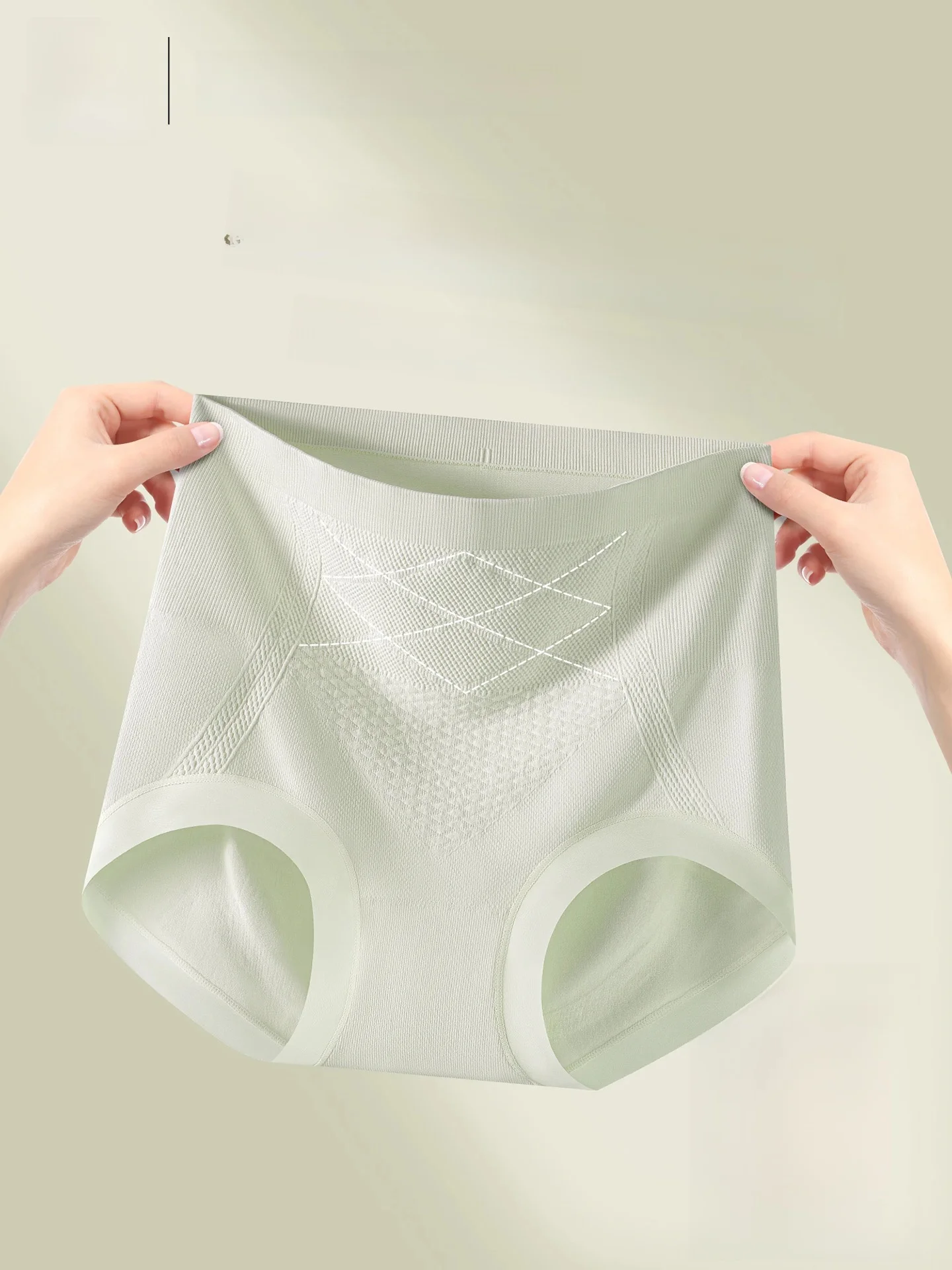 Strong Abdomen Control Women's Underwear  Short Pants Postpartum Recovery High Waist Cotton Blend Comfortable Briefs