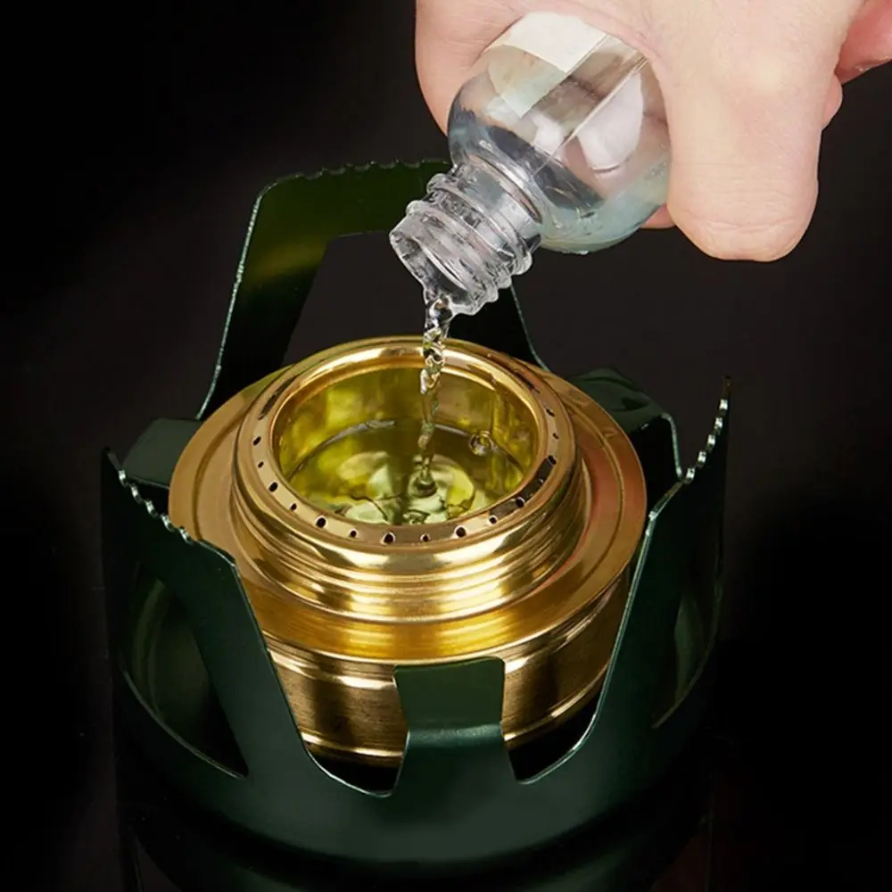 Durable Ultra Light Alcohol Stove Aluminum Alloy Windproof Spirit Burner Portable Stove Outdoor Camping - view 2