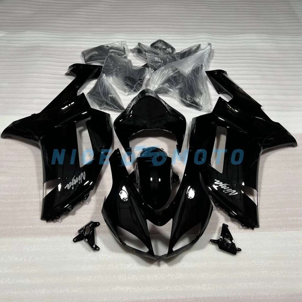 Nieuwe Abs Voor Ninja Zx6r 600 2007 2008 Zx-6r Zx 6r 636 07 08 Kuip Kit Carrosserie Cowl Helder Zwart