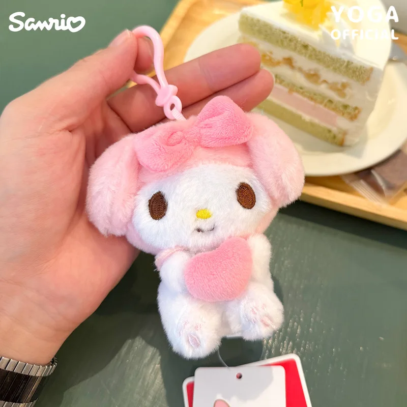 

anime My Melody Plush toys Cinnamoroll Doll keychain pendant Kawaii 8.5/9.5cm Couple book packaging decoration Holiday Gifts