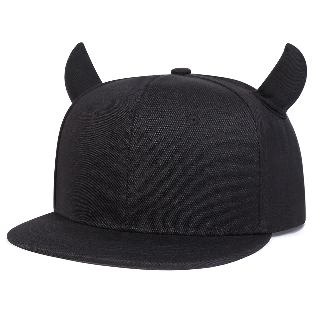 Unisex Cute Cow Horn Hip-hop Hats Fashion Spring Autumn Outdoor Adjustable Casual Baseball Caps Sunscreen Hat