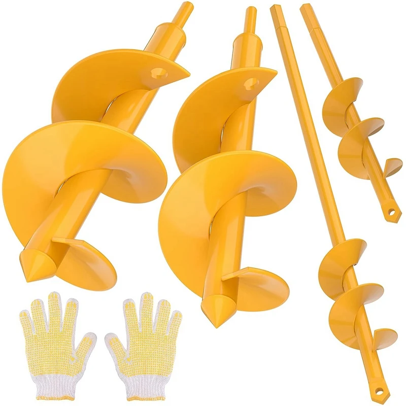 2024 oem personalizado jardim plantador espiral broca flor lâmpada trado quintal jardinagem cama plantio post buraco escavador ferramentas