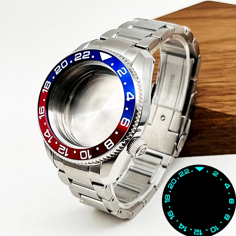 Mod SPB185 SPB187 NH35 Watch Case and 20m Bracelet Set Fit For 7S26 NH34 NH35 NH36 Movement Sapphire Glass Watch Cases and Strap - Image 3