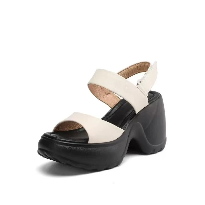 High Heels Women's Sandals Platform Fashion Walking Shoes New Chunky Pumps Beach Slippers Dress Designer Female Flip Flops view 6