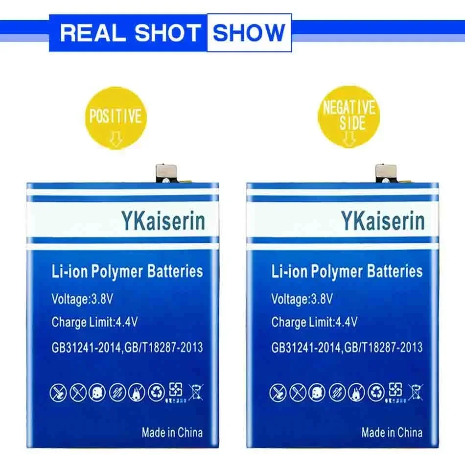 YKaiserin 4700mAh/5800mAh Battery For VIVO Y91/Y93/Y95/Y93S/Y91C/Y90/Y1S/Y91i/S1/V15 Pro S1Pro V15Pro/Z5X/Y3/Y17 2019/Y12/Neo 3 image 3