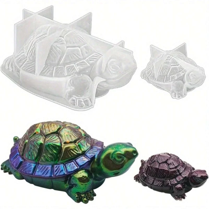 

3D Sea Turtle Resin Molds 2 PCS Animal Epoxy Molds Tortoise Candle Mold, DIY Resin Ornament Molds for Resin Craft, Home Decor