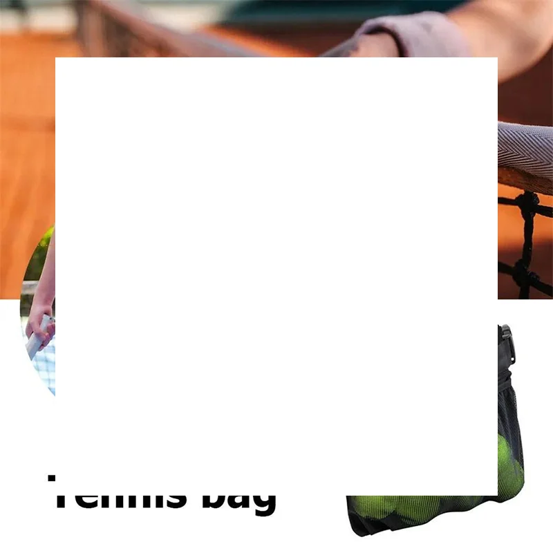 

Tennis Pickup Bag Pique Ball Sports Bag Single Practice Ball Bag Portable Storage Waist Bag