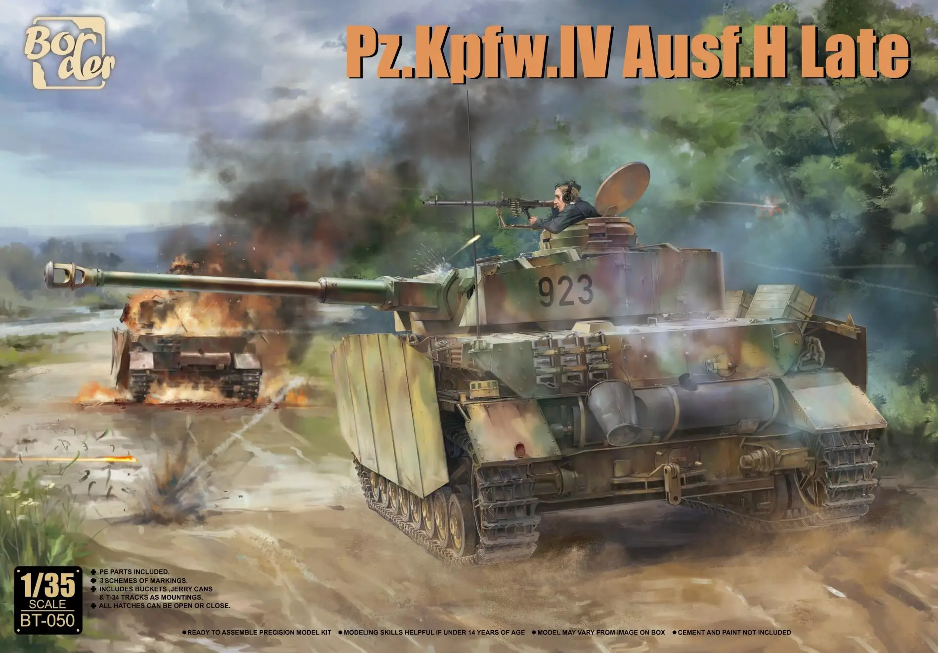 

Border BT-050 1/35 Pz.Kpfw.IV Ausf.H Late Model Kit