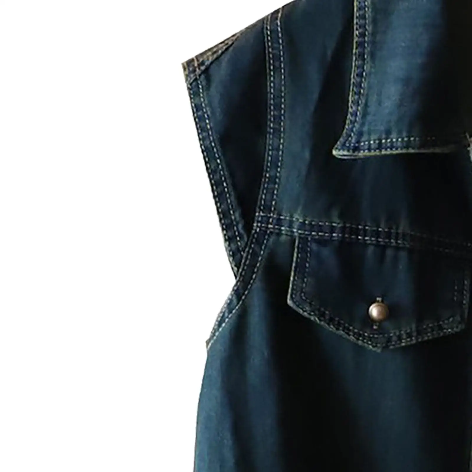 เสื้อกั๊กยีนส์สําหรับผู้หญิงแขนกุดเสื้อกั๊กยีนส์สําหรับตั้งแคมป์ท่องเที่ยวตกปลาทริป