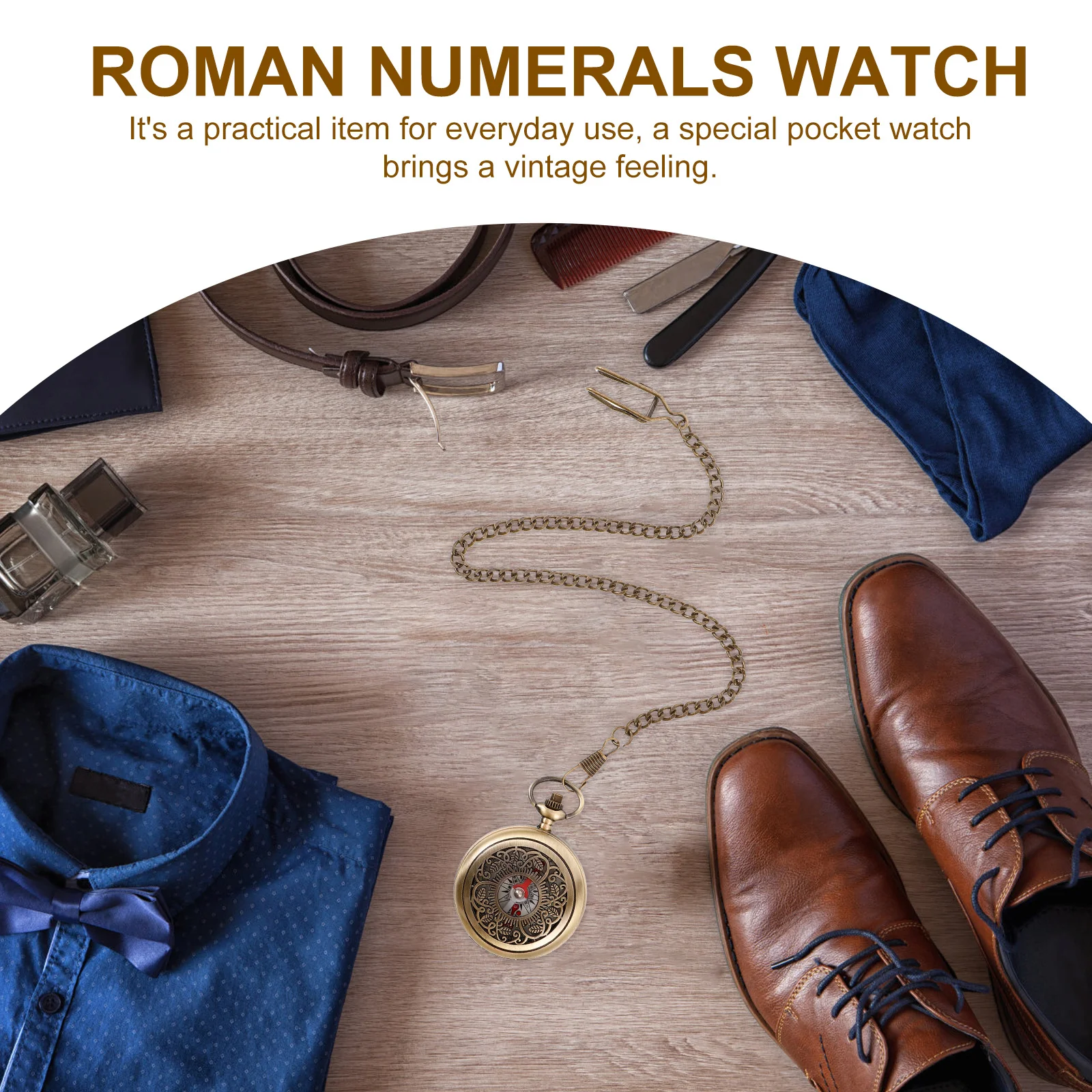 بوصلة جيب نحاسية عتيقة كلاسيكية متعددة الوظائف للمشي لمسافات طويلة في الهواء الطلق والملاحة بوصلة ساعة جيب معدنية متينة