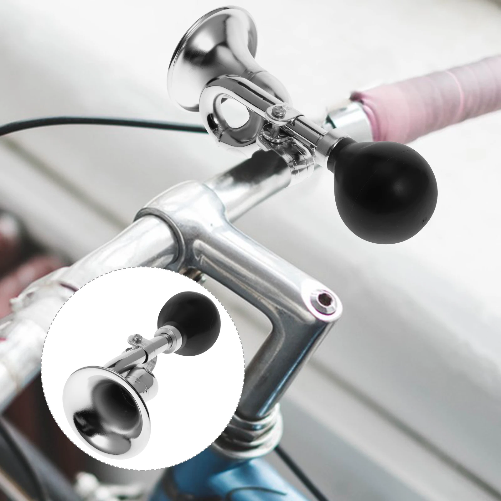 

Bicycle Bell Bike Hornhorn Horns Equipment for Road Sports Silver Trumpet Child
