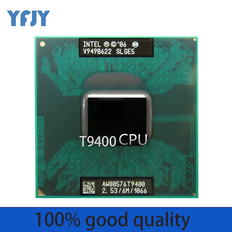 Intel  For Core 2 Duo  T9550 T9600 T9800 T9900  Processor Notebook Laptop CPU T9400 GM45 Upgrade Dual-core Dual-Threaded