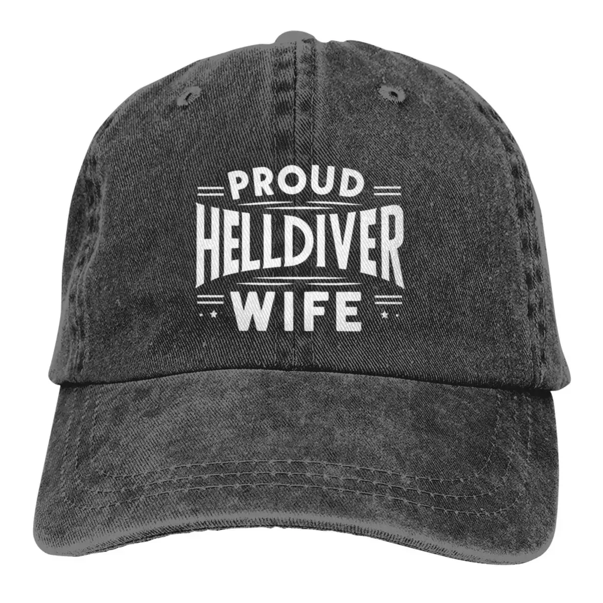 Proud Helldivers Wife Men Women Baseball Cap Video Game Distressed Cotton Hats Cap Classic Outdoor  Snapback Hat