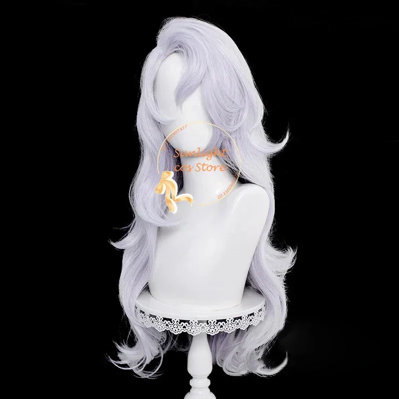 

CyAnime Gojo Satoru Cosplay Wig 70cm Long Silver Purple Female Gojo Satoru Wigs Heat Resistant Synthetic Hair Halloween Party Wi