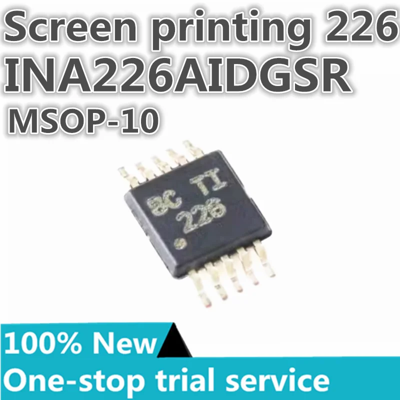 

5-100PCS %New INA226AIDGSR INA226AIDGST Silkscreen 226 MSOP-10 bidirectional current/power monitor chip