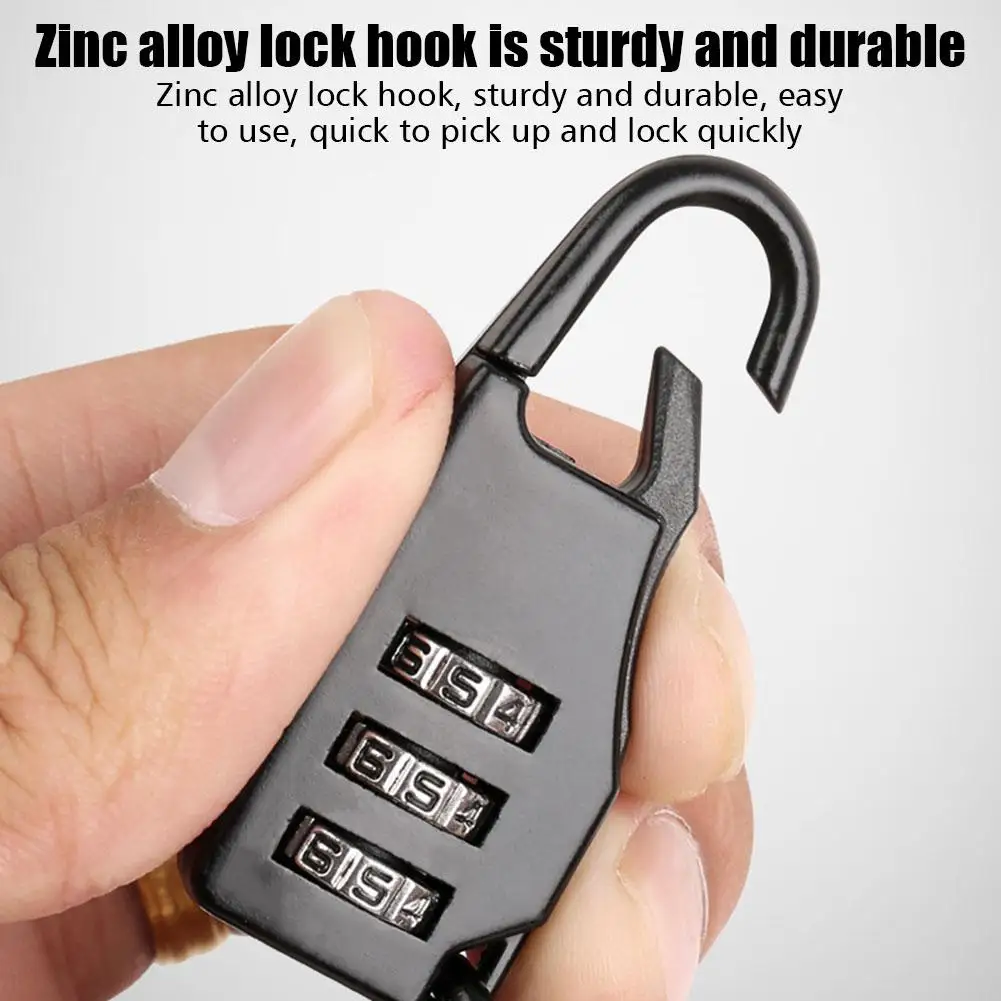 Helmet Lock Portable Steel Cable Lock 3 Digit Password Combination Bicycle Helmet Lock Mountain Bike Wire Lock Bike Accessories