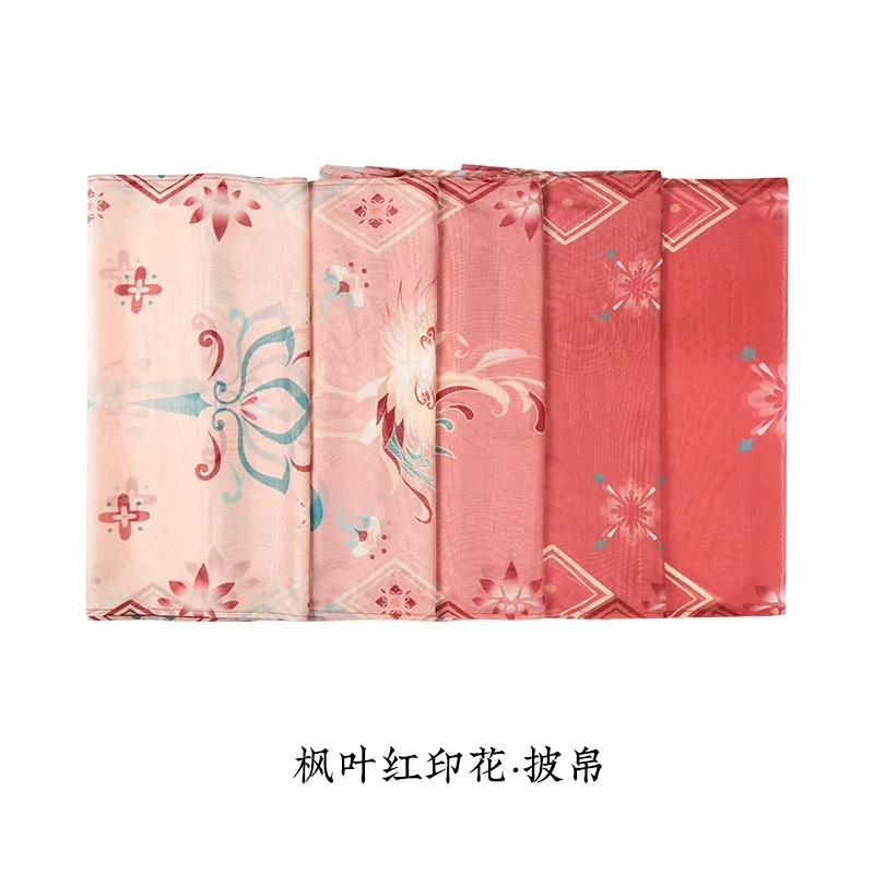 ChongHuiHanTang-Châle Hanfu Traditionnel Chinois pour Femme, Accessoires de Cosplay, Imprimé Phoenix, Dégradé, Phibo, Exquis, Original