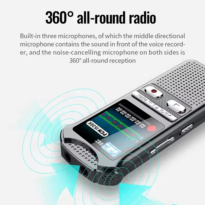 X30 80 Hours Recording Voice Recorder Activated Lossless Music Playback Digital Variable Playback Voice Recorder 32G