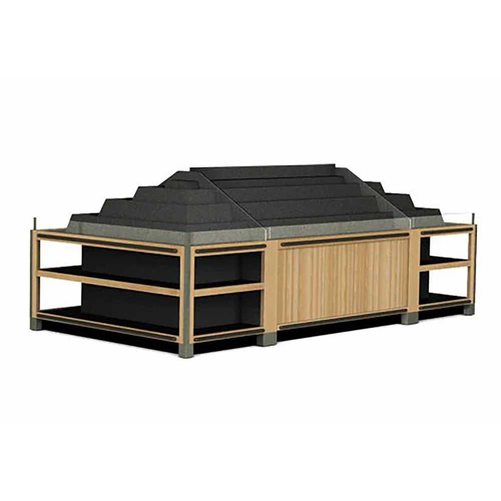 Supermarket Foldable Vegetable Racks For South America Market