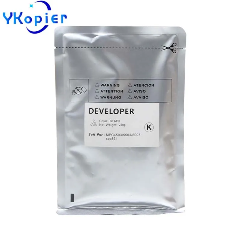 

250G Black Developer Powder For Ricoh MPC2503 MPC3503 MPC5503 MPC6003 MP C2503 C3503 C4503 C5503 C6003 C2011 SPC831 Developer