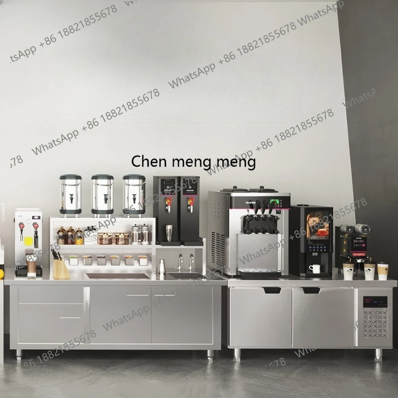 

New Chinese tea coffee hand brewed milk tea shop refrigerated fresh water bar operating equipment