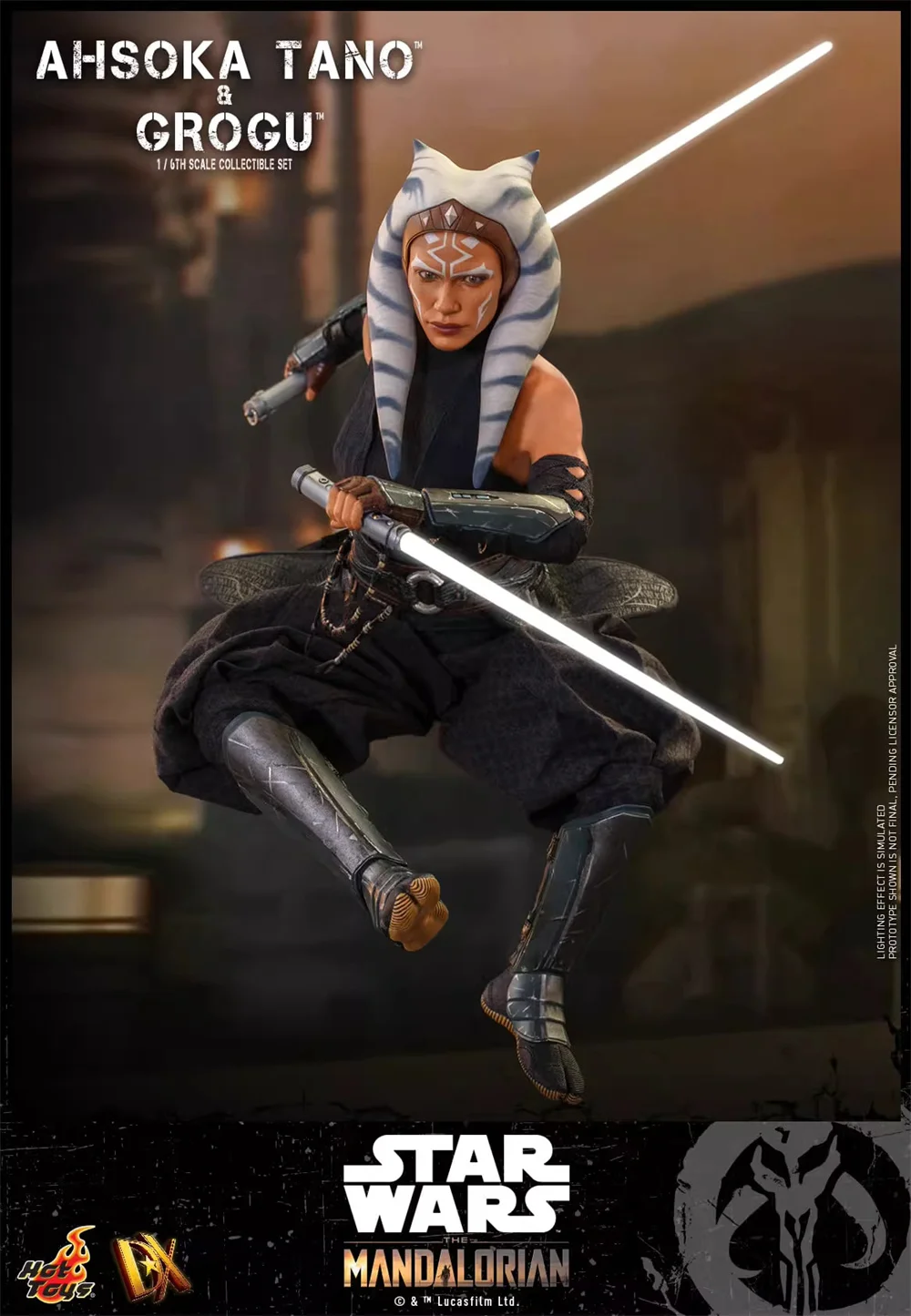 In Magazzino Hot Toys HT DX21 Scala 1/6 Giocattoli Da Collezione Star Wars The Mandalorian Asoka Tano Grogu Set Completo 12 Pollici Action Figure