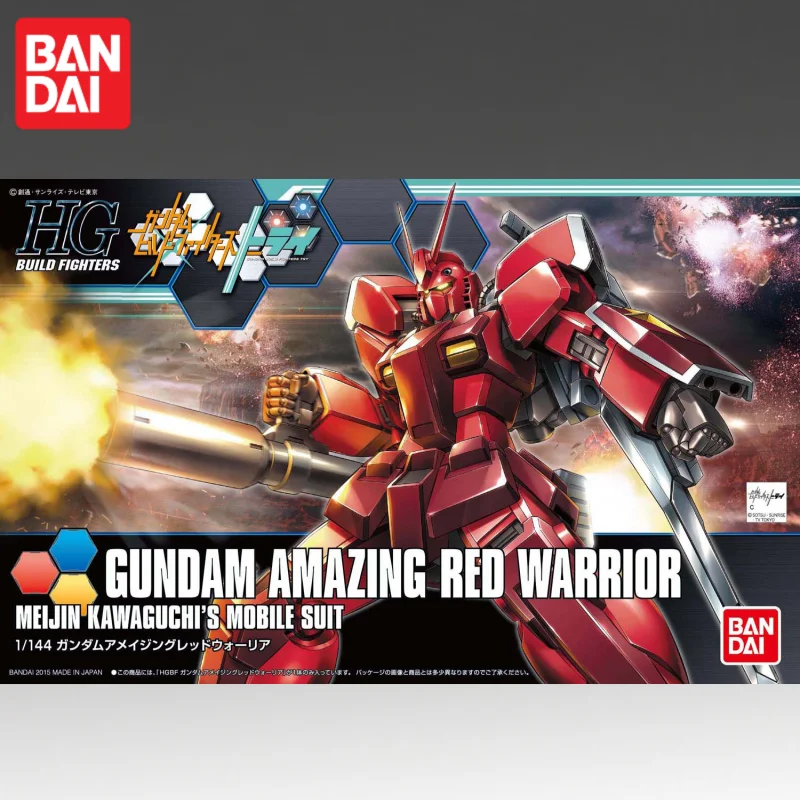 

В наличии оригинальная фигурка Bandai Hgbf 1/144 Gundam Amazing Red Warrior, модель куклы, совершенно новая, в коробке, игрушки с персонажами аниме