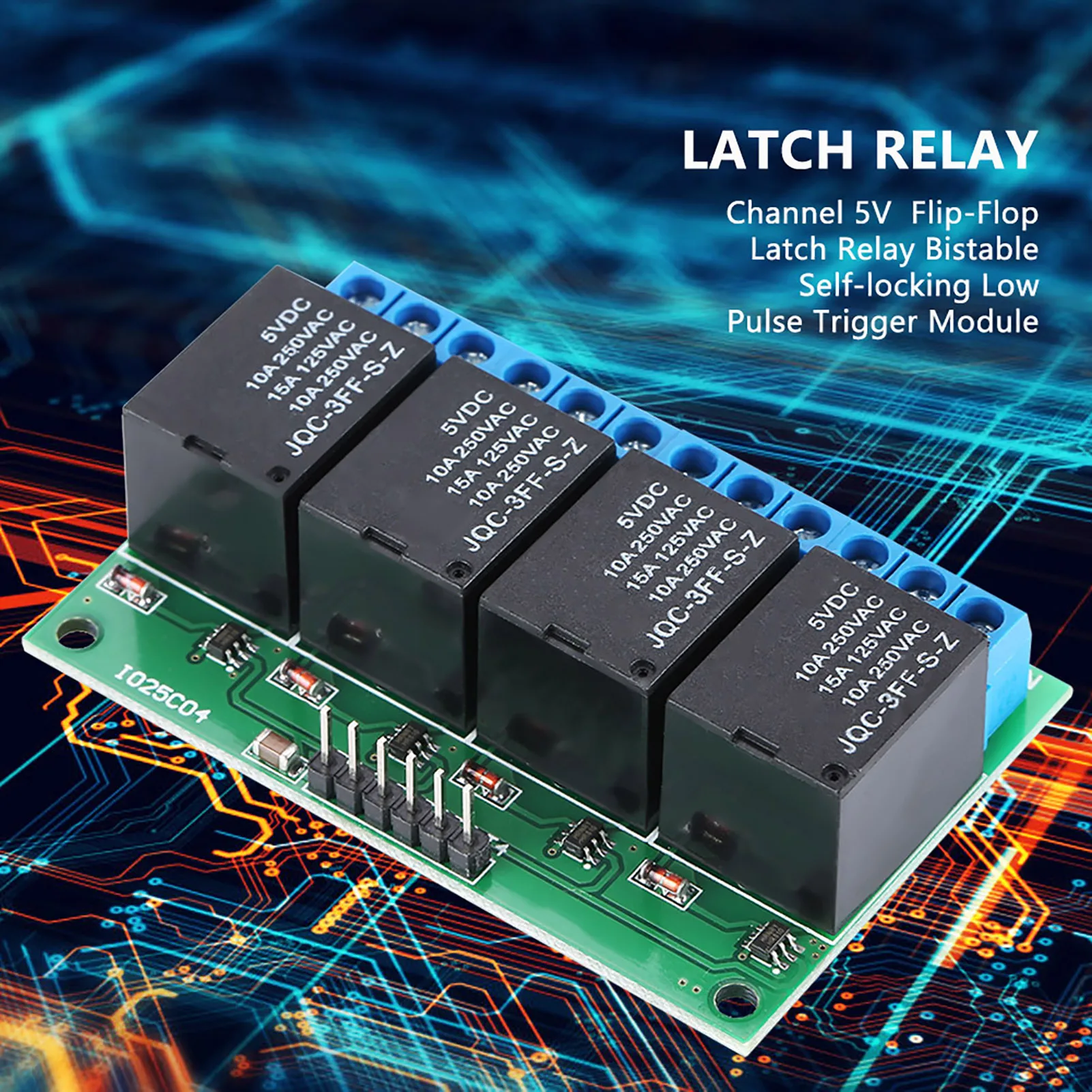 Flop Relay  Relay Relay Module 4 Channel 5V  Flop  Relay Bistable Self locking Low Pulse  Module