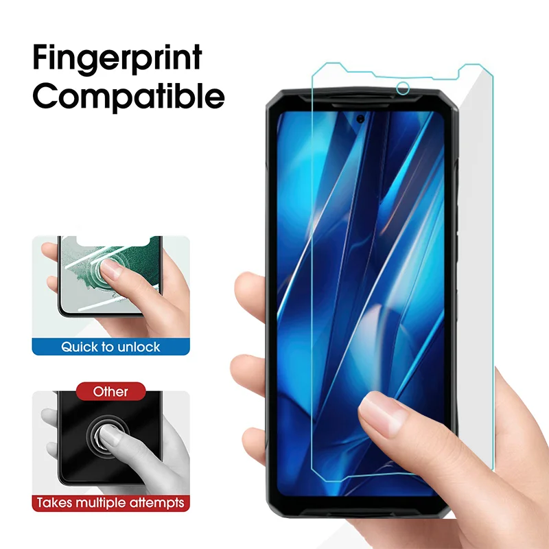 2Pcs HD Tempered Glass for DOOGEE DK10 DK 10 Clear Screen Protector Ultra Thin for DoogeeDK10 DOOGEEDK10 2.5D Protective Film