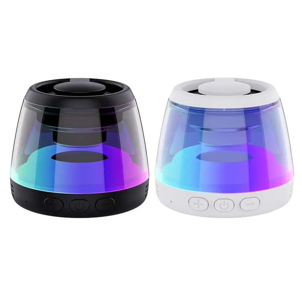 Low Subwoofer Stylish Portable Speaker Bluetooth Wireless Speaker Outdoor Can Plug-in Memory Card RGB Ambient Light Speaker Box