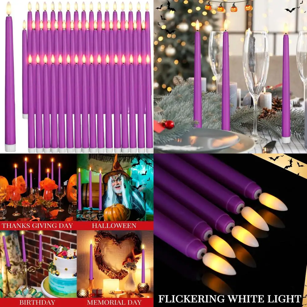 

Реалистичные 11-дюймовые светодиодные свечи на батарейках с желтым мерцанием для окон и праздничного декора