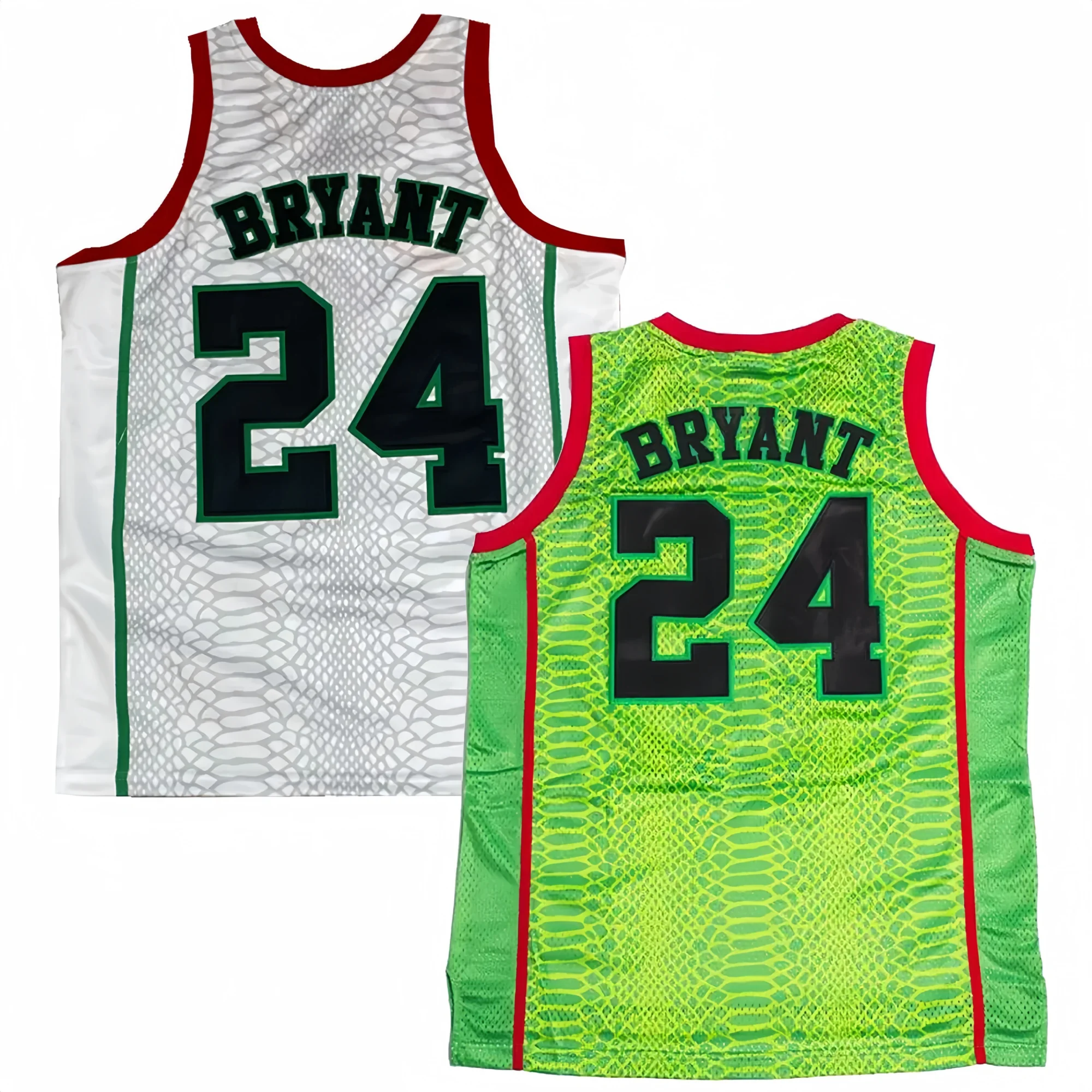 2025 Summer Basketball Jersey Vest Mamba Spirit Jersey Snakeskin 24th Youth Adult/Children Sports Basketball Training Clothing