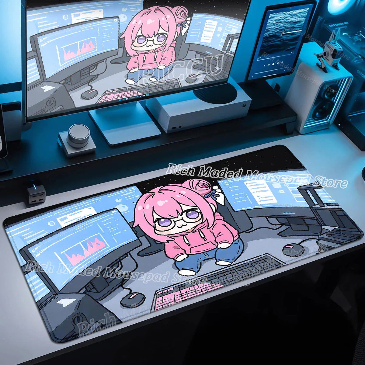 

Mouse Pad Gamer Kawaii Dorothy Desk Mat Goddess Of Victory NIKKE Doro Mousepad Gaming Accessories XXL Pink Keyboard Extended Pad