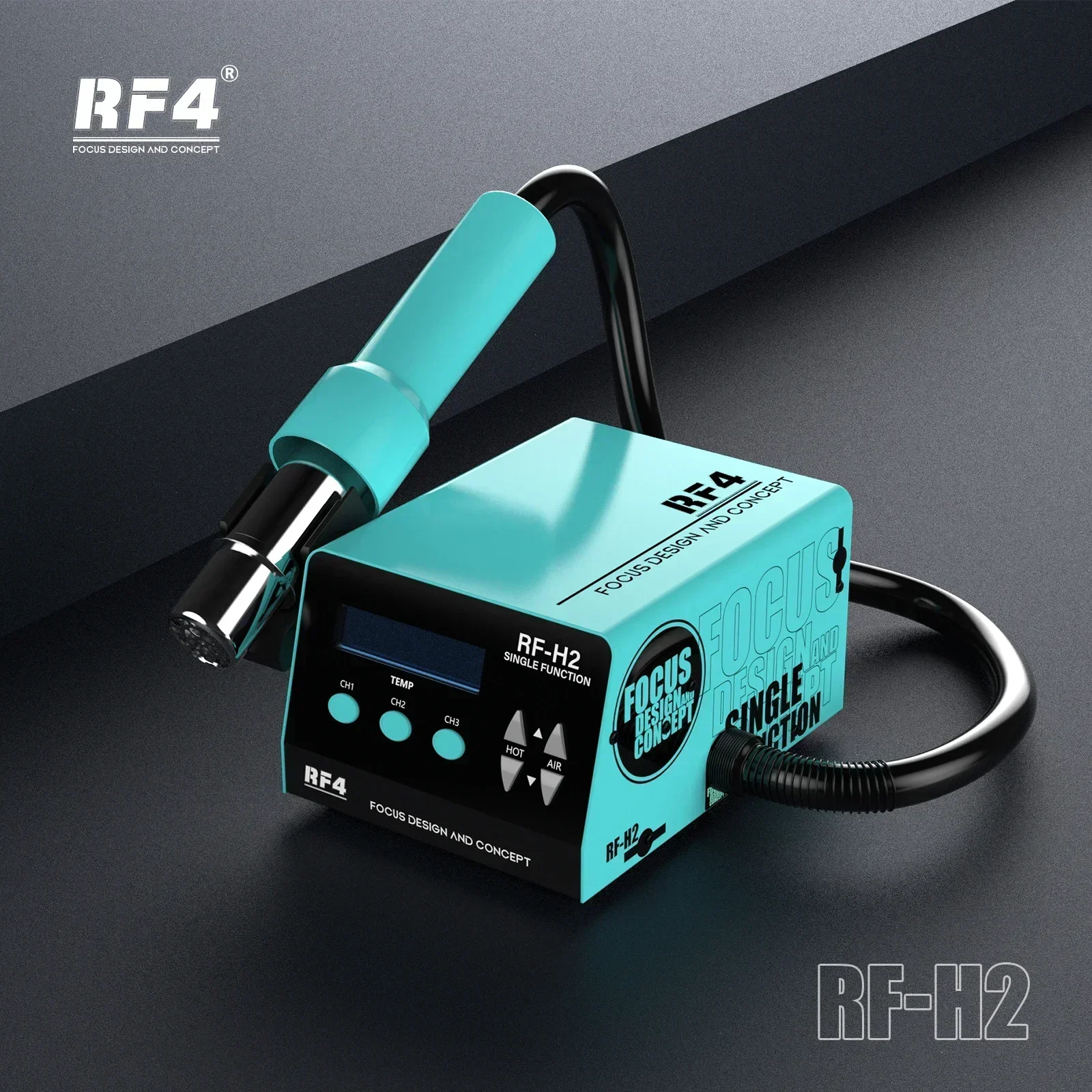 RF4 H2 Hot Air Gun Rework Station Fast Desoldering Digital Display Automatic Sleep SMD BGA Soldering Station For PCB Chip Repair