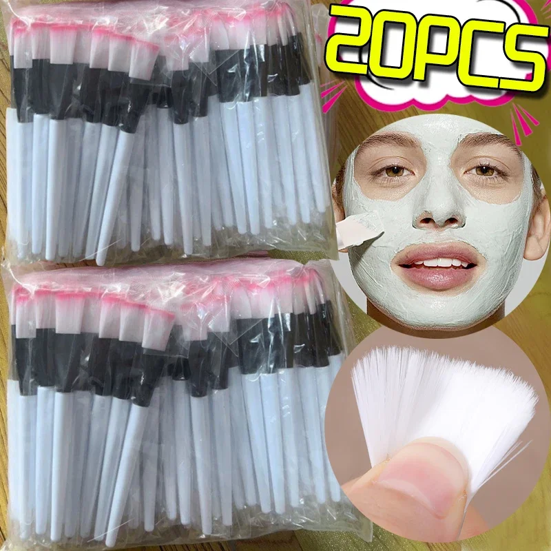 1-20 piezas brocha de maquillaje suave, brochas para máscara, base, herramienta para el cuidado de la piel, aplicador de mascarilla Facial, Gel, salón, Spa, cepillo cosmético de belleza