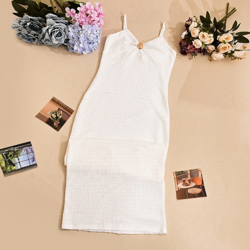 Kleid für Frauen Elegante Party Urlaub Temperament Schlank Vestidos Sexy Schlanke Doppel-schicht Hosenträger Lange Kleider