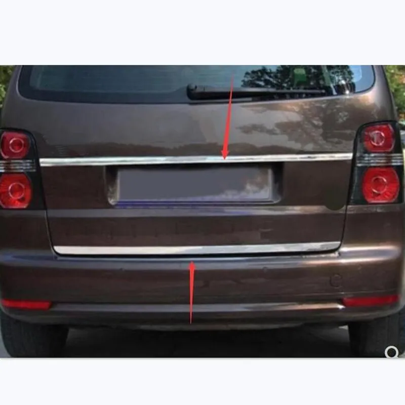 

for Volkswagen Touran 2005--2015 Tailgate Rear Door Bottom Cover Molding Trim Stainless Steel back door trim car Accessories