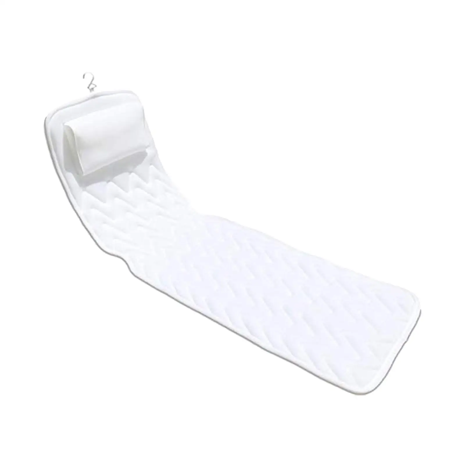 Full Body Bath Pillow Head Rest Non Slip Breathable Mattress Pad Bathtub Cushion