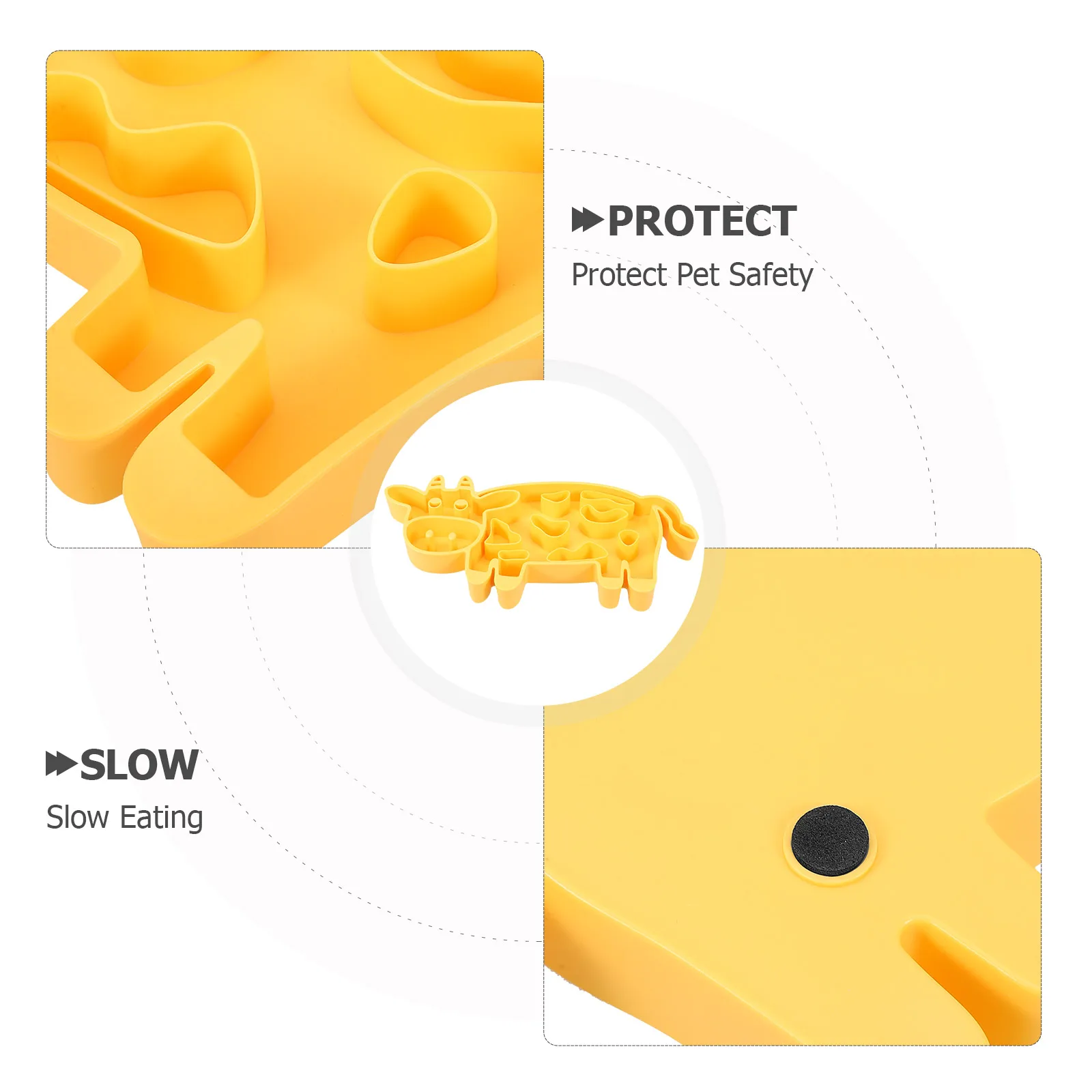 

Anti-Choke Slow Feeder For Dogs Cats Large Capacity Non-Slip Pet Bowl Easy Clean Durable Pet Feeder Indoor Household Cat Dog