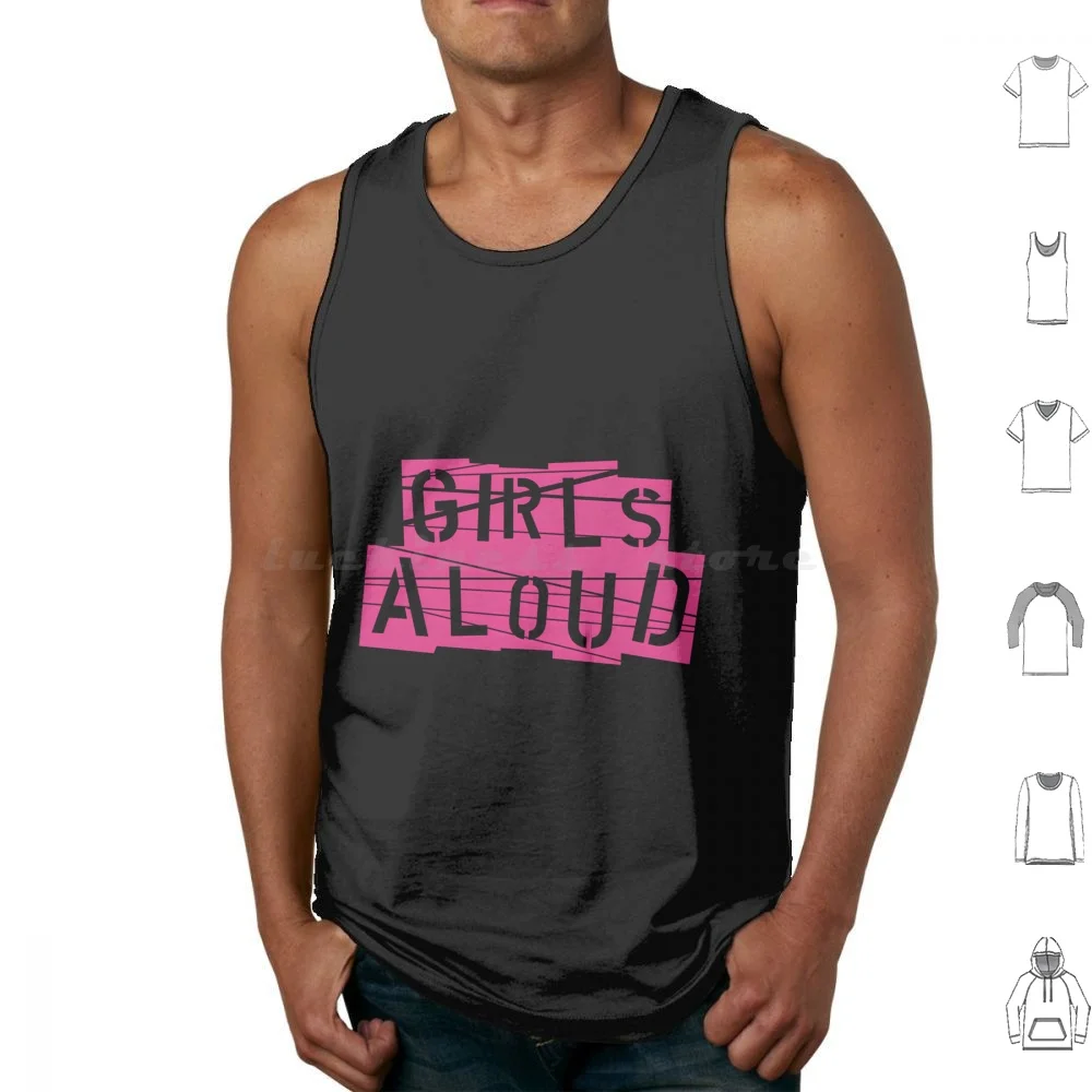 Girls Aloud 2002 Logo Tank Tops Vest Sleeveless Girls Aloud Nadine Coyle Cheryl Cole Kimberley Walsh Nicola Roberts Sarah