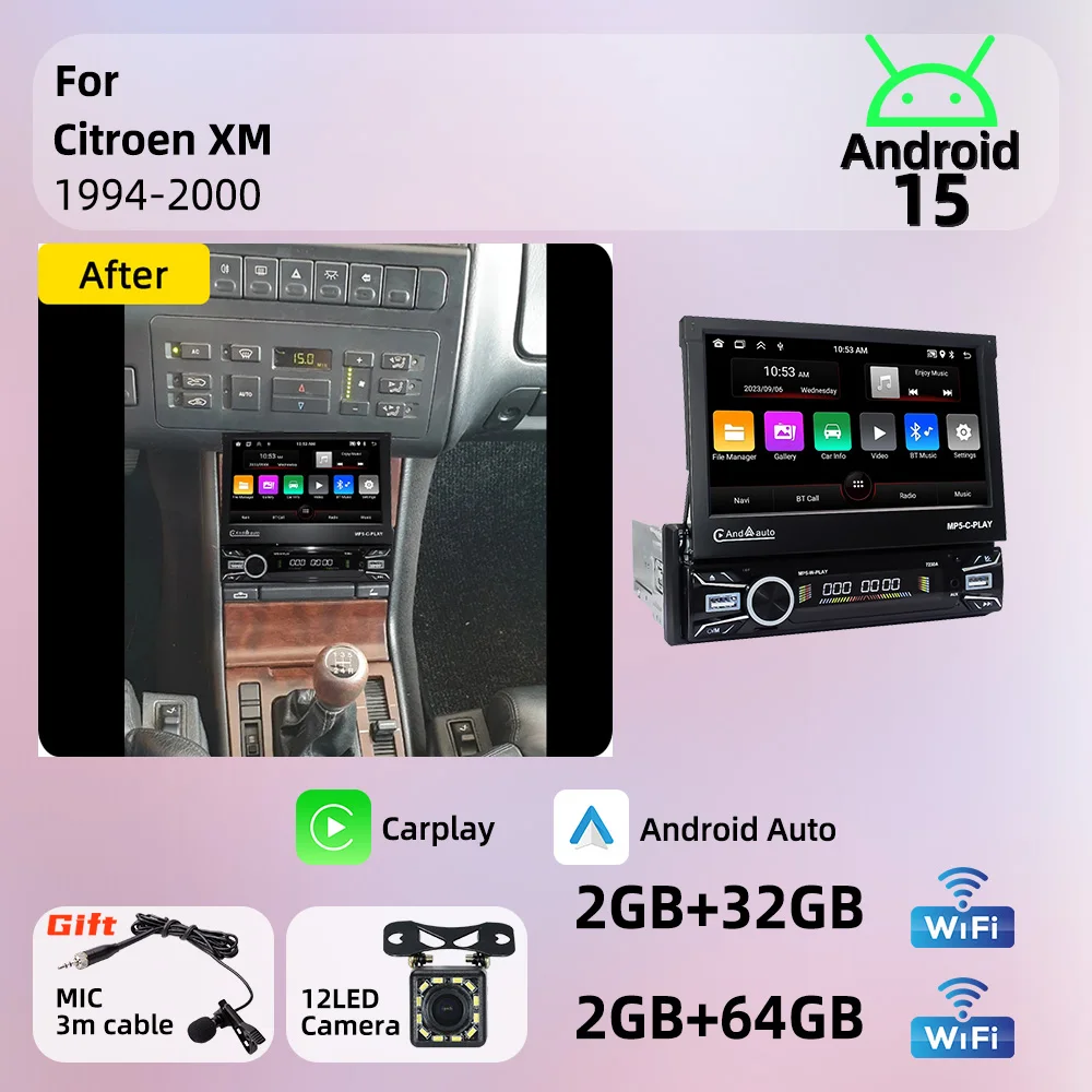 Android Radio 1Din Stereo 7
