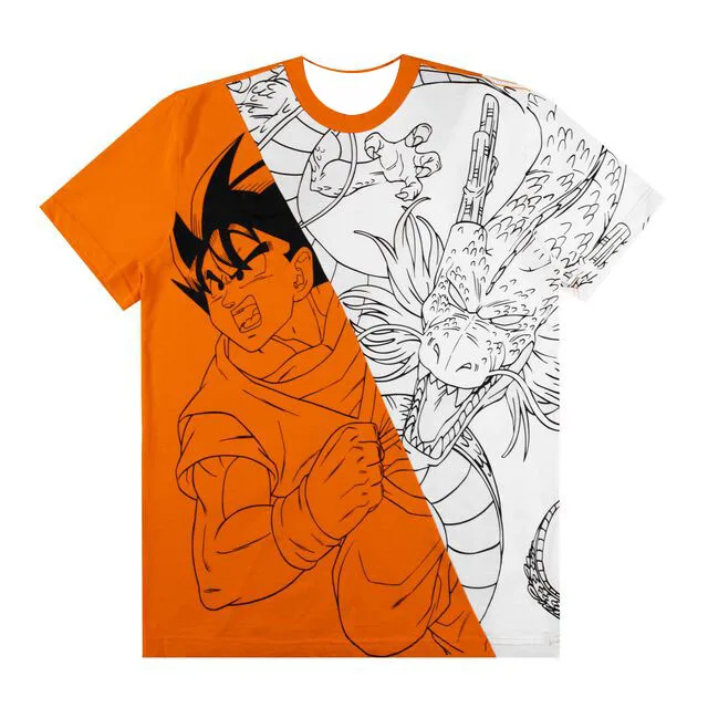 

Летняя коллекция 2026: Ретро-футболка Dragon Ball с 3D-принтом, быстросохнущая, высококачественная, оверсайз, повседневная, унисекс (для мужчин и женщин)