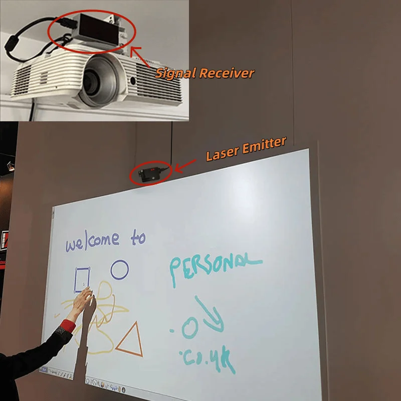 Interactive Wall and Floor Games Finger Touch Screen Smart WhiteBoard FT8 3D Holographic Projector for Teaching Meeting Kids