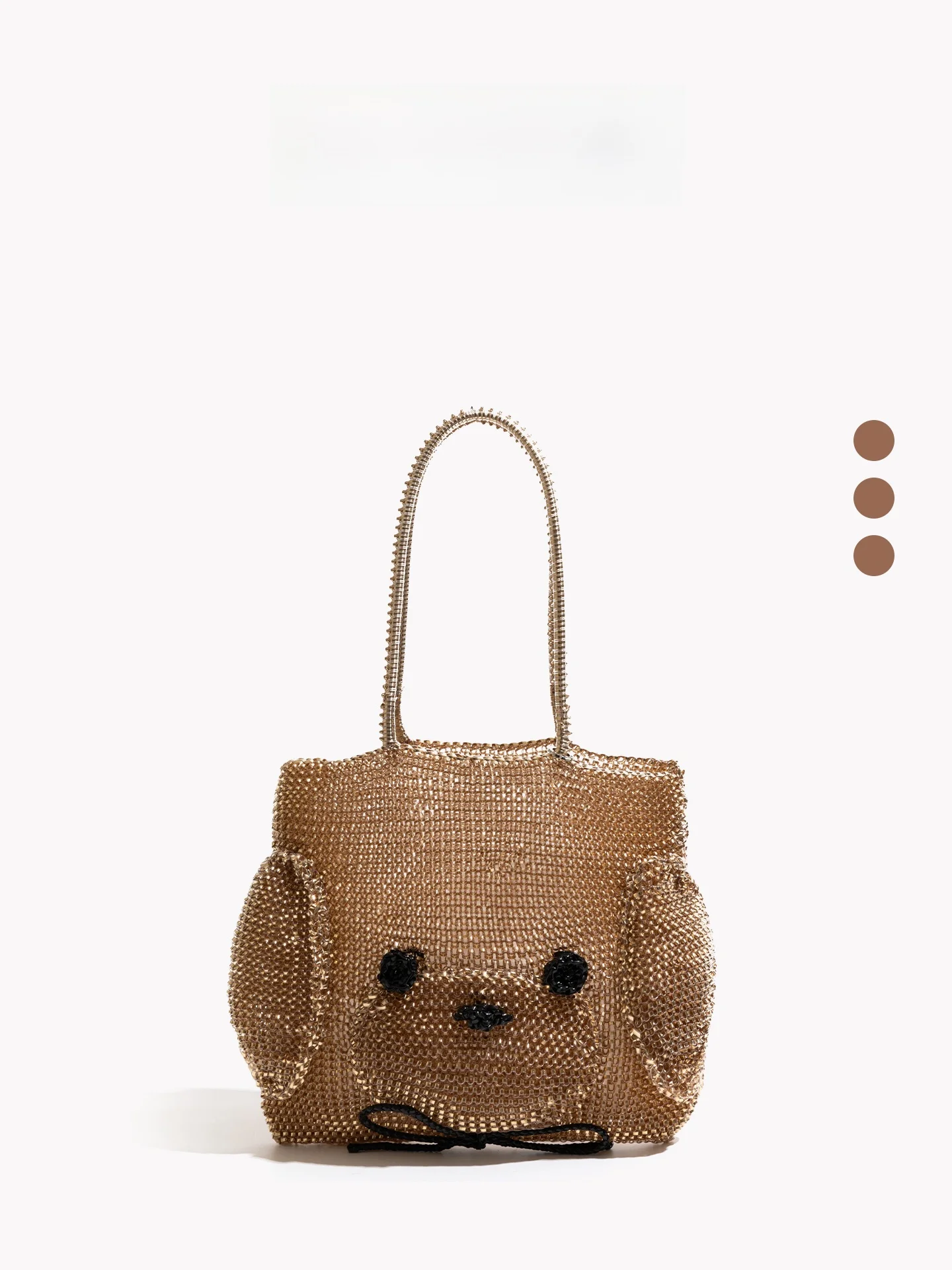 

Cute Little Dog PVC Woven Bag Crossbody Bag Luxury Chain Women's Bag 2026 New Style Medium Size Square Shape Animal Pattern