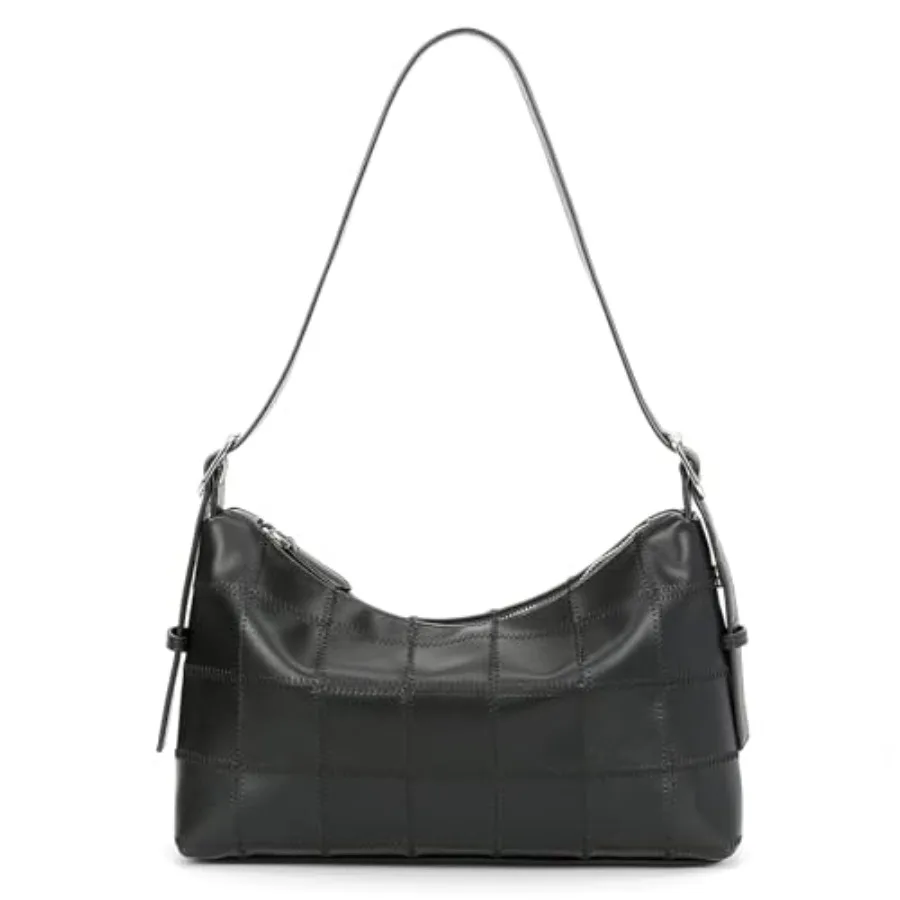 

Checkered Shoulder Bag for Women Classic and Purse Trendy Crossbody Purse Leather Totes Hobo Handbag