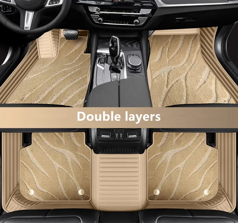 Best quality rugs! Custom special car floor mats for Porsche Taycan 2026-2019 durable double layers carpets for Taycan 2025