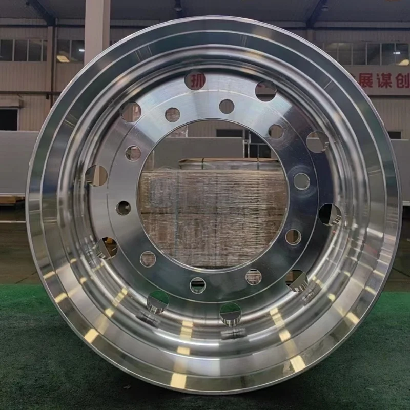 New Wheel Silver Color 22.5 Inch Wheels Cast Aluminum Rims Hot Sale Alcoa Truck Wheels Trailer Truck Parts & Accessories - view 3