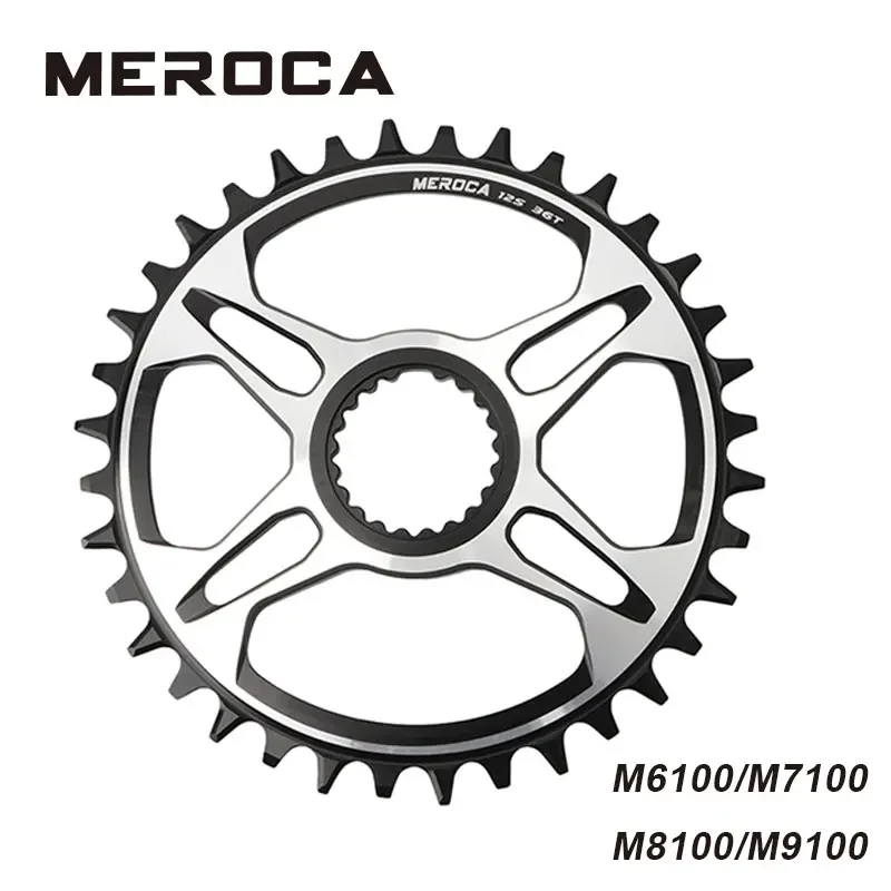 MEROCA Mountain bike Chainring for FC-M6100/7100/8100/9100 12 Speed 32T/34T/36T/38T XTR single Chain wheel For Shimano