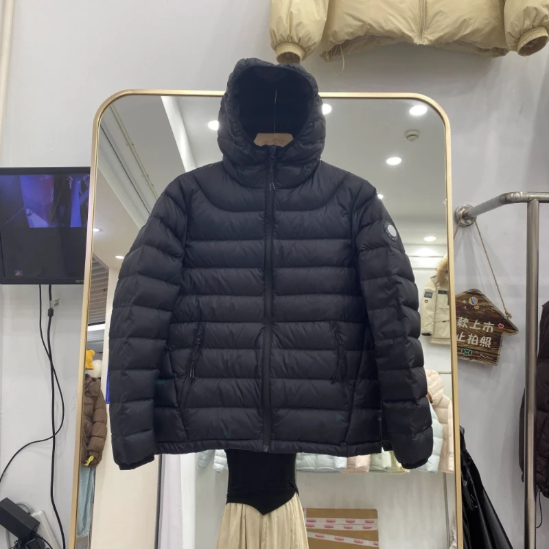 Outono inverno fino para baixo jaqueta de algodão feminino 2025 nova moda solta casual casaco de algodão com capuz manter quente outerwear feminino