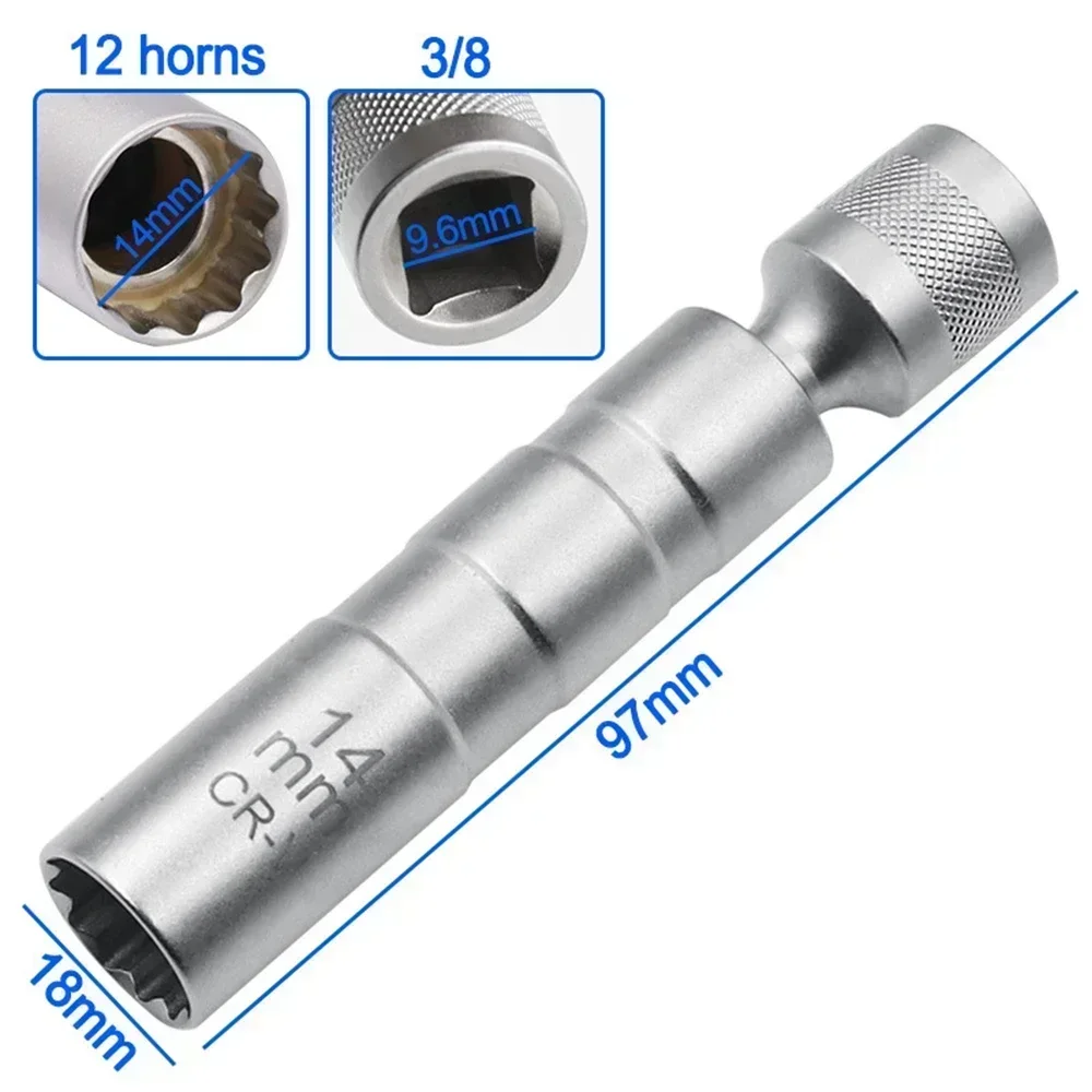 Removal Tool Universal Joint Plug Socket Set Spark Wrench Adapter 14mm16mm Practical Professional Dedicated Convenient Portable